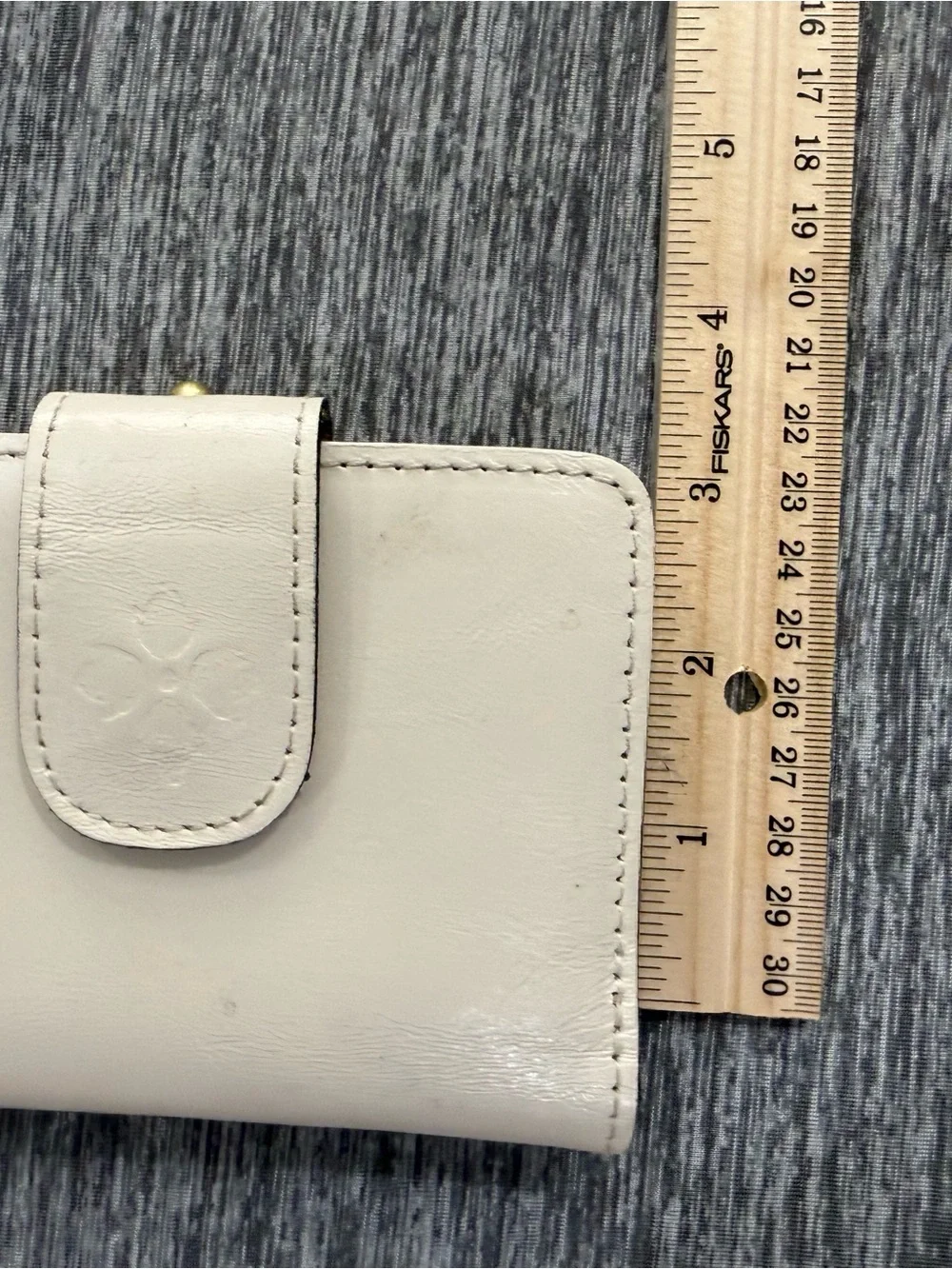Patricia Nash Cream Leather Snap Wallet